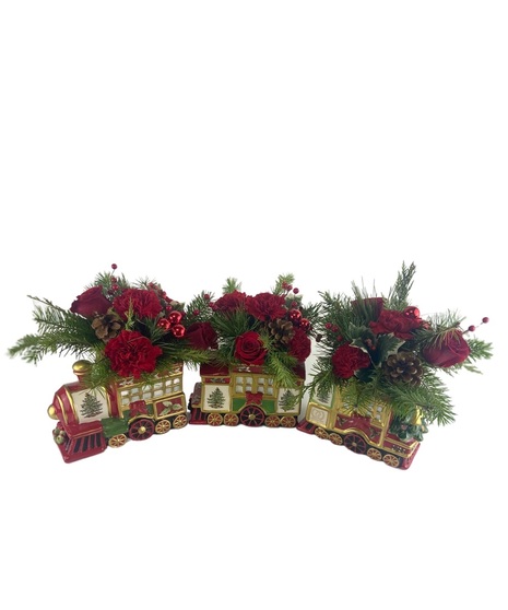 Spode Holiday Express Gift Set Centerpiece
