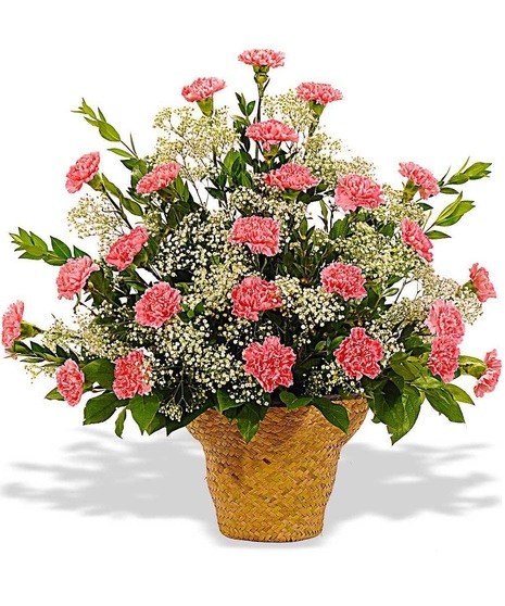 Traditional Carnation Basket