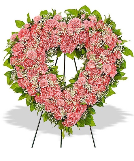 Traditional Carnation Heart