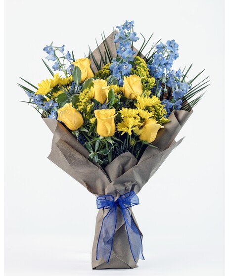 Blue and Yellow Spirit Wrap