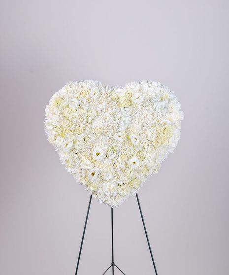 Celestial Whites Solid Heart