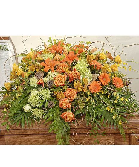 Nature's Warmth Casket Spray