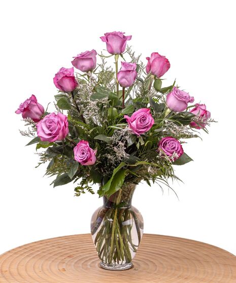 One Dozen Ultimate Lavender Roses