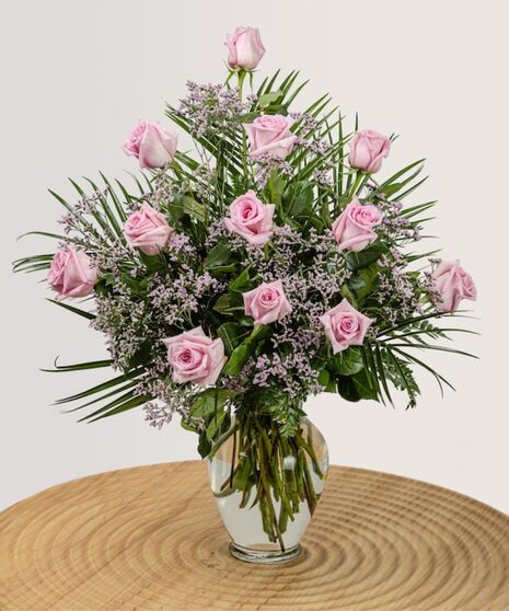 One Dozen Ultimate Pink Roses