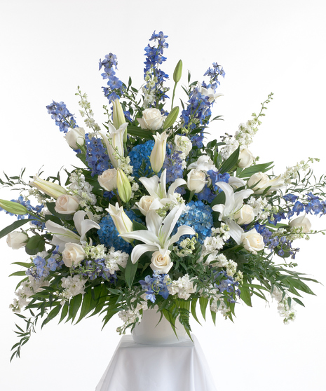 Blue & White Traditional Arrangement