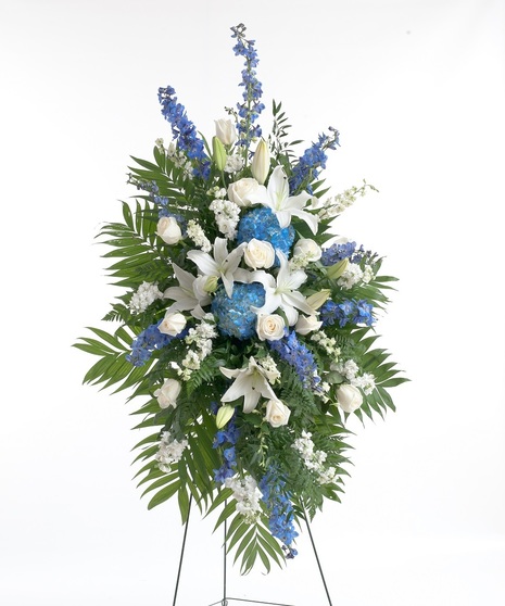 Blue & White Easel Spray