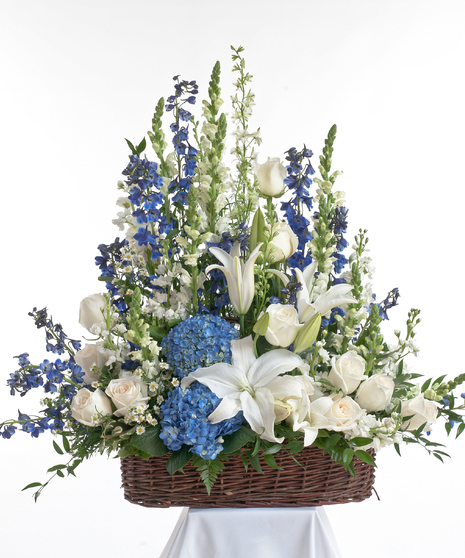 Blue & White Basket