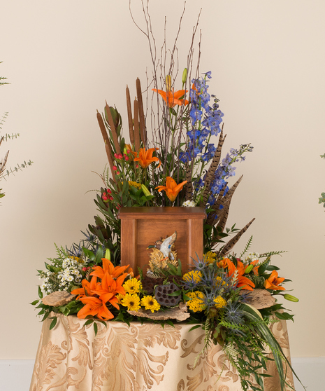 Woodland Memorial Urn Arrangement