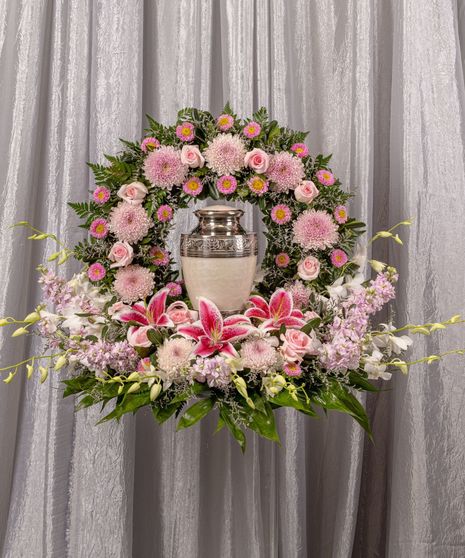 Pastel Prayers Cremation Urn Setting