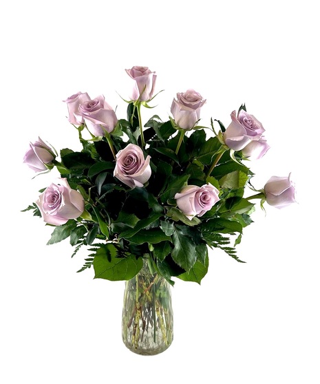 Dozen Lavender Roses