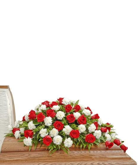 Rose & Carnation Casket Spray