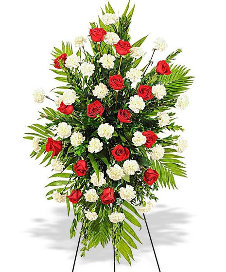 Rose & Carnation Easel Spray