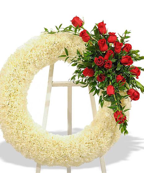 Rose & Carnation Wreath