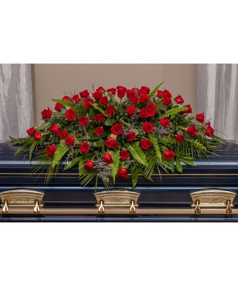 Radiant Rose Casket Spray