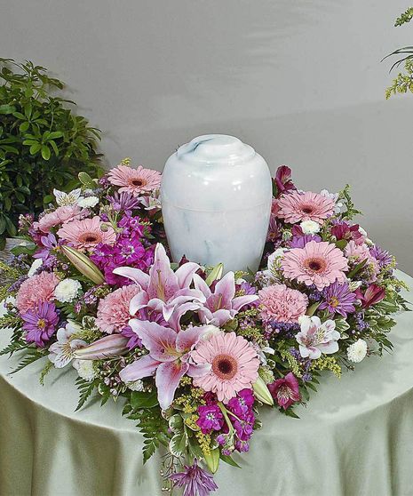 Traditional Memorial Urn Arrangement