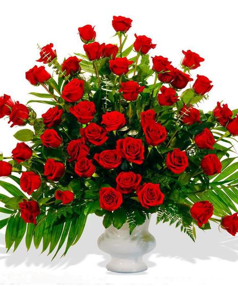 Elegant Rose Urn Vase