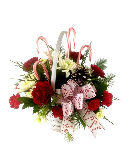 Candy Cane Basket